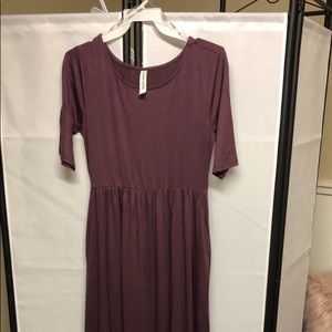 Eggplant maxi dress